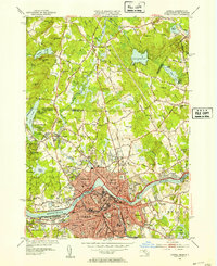 preview thumbnail of historical topo map of Lowell, MA in 1950