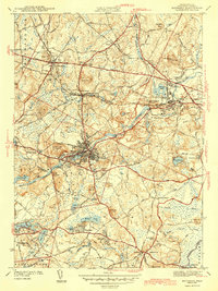 Download a high-resolution, GPS-compatible USGS topo map for Maynard, MA (1943 edition)