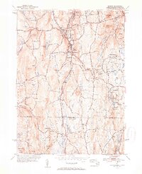 preview thumbnail of historical topo map of Hampden County, MA in 1953