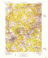 Download a high-resolution, GPS-compatible USGS topo map for Natick, MA (1956 edition)