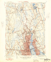 Download a high-resolution, GPS-compatible USGS topo map for New Bedford North, MA (1949 edition)