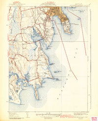 Download a high-resolution, GPS-compatible USGS topo map for New Bedford South, MA (1941 edition)