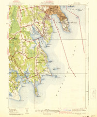preview thumbnail of historical topo map of Bristol County, MA in 1941