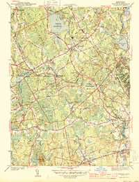 preview thumbnail of historical topo map of Bristol County, MA in 1944