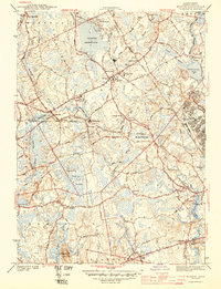 Download a high-resolution, GPS-compatible USGS topo map for Norton, MA (1944 edition)