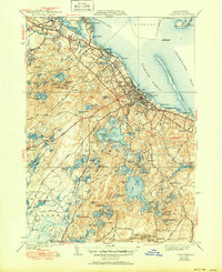 Download a high-resolution, GPS-compatible USGS topo map for Plymouth, MA (1951 edition)