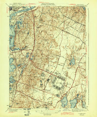 Download a high-resolution, GPS-compatible USGS topo map for Pocasset, MA (1943 edition)