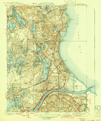 Download a high-resolution, GPS-compatible USGS topo map for Sagamore, MA (1942 edition)