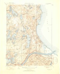 1951 Map of Sagamore, 1952 Print