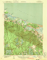 preview thumbnail of historical topo map of Barnstable County, MA in 1943