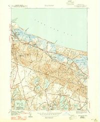 preview thumbnail of historical topo map of Barnstable County, MA in 1943