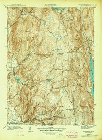 preview thumbnail of historical topo map of Franklin County, MA in 1942
