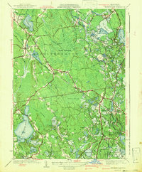 preview thumbnail of historical topo map of Plymouth County, MA in 1942