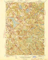 Download a high-resolution, GPS-compatible USGS topo map for South Groveland, MA (1944 edition)