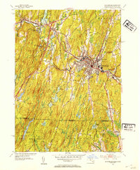 preview thumbnail of historical topo map of Worcester County, MA in 1952