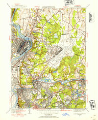 Download a high-resolution, GPS-compatible USGS topo map for Springfield North, MA (1954 edition)