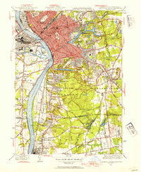 Download a high-resolution, GPS-compatible USGS topo map for Springfield South, MA (1954 edition)