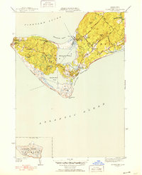 Download a high-resolution, GPS-compatible USGS topo map for Squibnocket, MA (1951 edition)