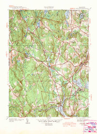 preview thumbnail of historical topo map of Worcester County, MA in 1942