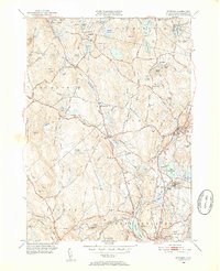 preview thumbnail of historical topo map of Worcester County, MA in 1950