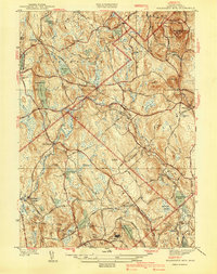 preview thumbnail of historical topo map of Worcester County, MA in 1940