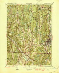 preview thumbnail of historical topo map of Worcester County, MA in 1945