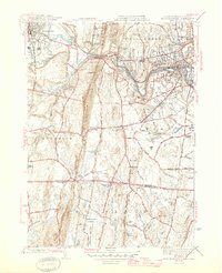 preview thumbnail of historical topo map of Hampden County, MA in 1945
