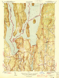 preview thumbnail of historical topo map of Hampshire County, MA in 1944