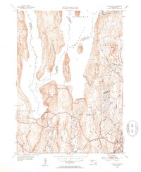 preview thumbnail of historical topo map of Hampshire County, MA in 1952