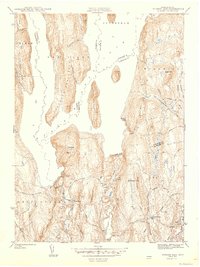 preview thumbnail of historical topo map of Hampshire County, MA in 1944