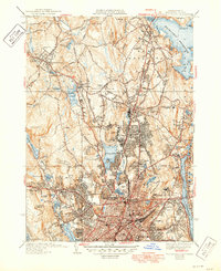Download a high-resolution, GPS-compatible USGS topo map for Worcester North, MA (1949 edition)