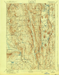 preview thumbnail of historical topo map of Hampshire County, MA in 1893