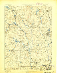 preview thumbnail of historical topo map of Worcester County, MA in 1889