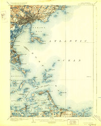 Download a high-resolution, GPS-compatible USGS topo map for Boston Bay, MA (1928 edition)