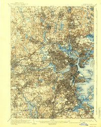 Download a high-resolution, GPS-compatible USGS topo map for Boston, MA (1939 edition)
