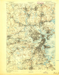 1893 Map of Boston