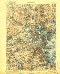 preview thumbnail of historical topo map of Boston, MA in 1903
