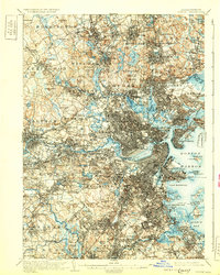 Download a high-resolution, GPS-compatible USGS topo map for Boston, MA (1931 edition)