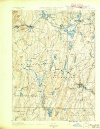 preview thumbnail of historical topo map of Worcester County, MA in 1890