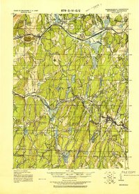 preview thumbnail of historical topo map of Worcester County, MA in 1921