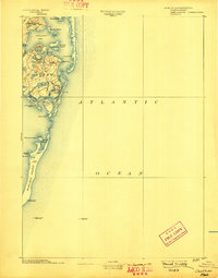 preview thumbnail of historical topo map of Barnstable County, MA in 1893