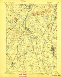Download a high-resolution, GPS-compatible USGS topo map for Dedham, MA (1989 edition)