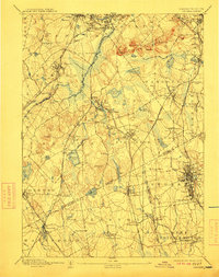 Download a high-resolution, GPS-compatible USGS topo map for Dedham, MA (1911 edition)