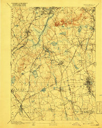 1894 Map of Brockton, MA, 1917 Print