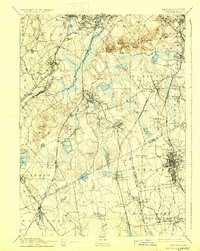 1894 Map of Brockton, MA, 1932 Print