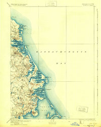 1893 Map of Duxbury, 1925 Print