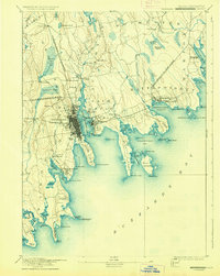 1893 Map of Fairhaven, 1930 Print