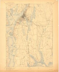 1893 Map of Fall River, MA, 1911 Print