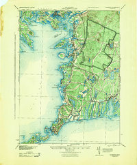 preview thumbnail of historical topo map of Barnstable County, MA in 1915