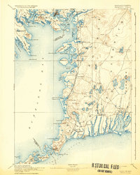 Download a high-resolution, GPS-compatible USGS topo map for Falmouth, MA (1932 edition)